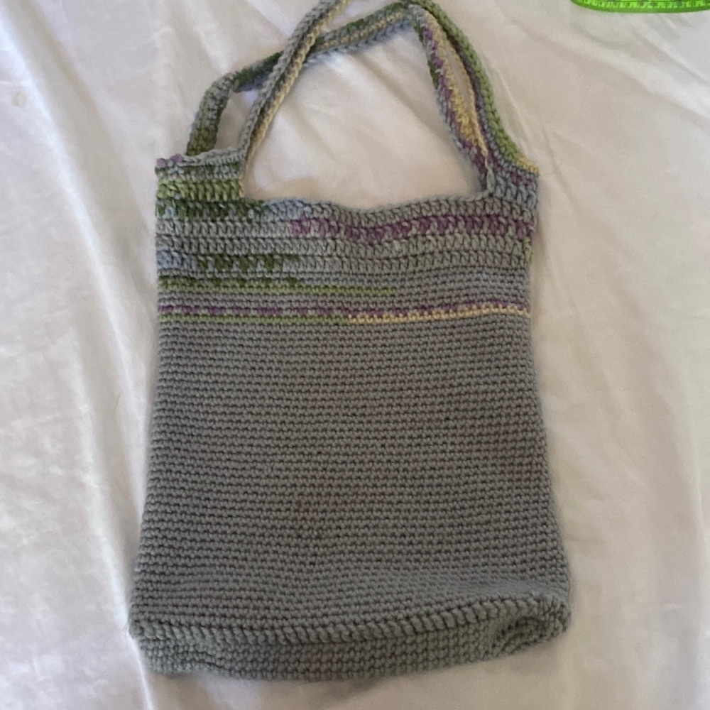 Handmade woman’s grey tote bag
